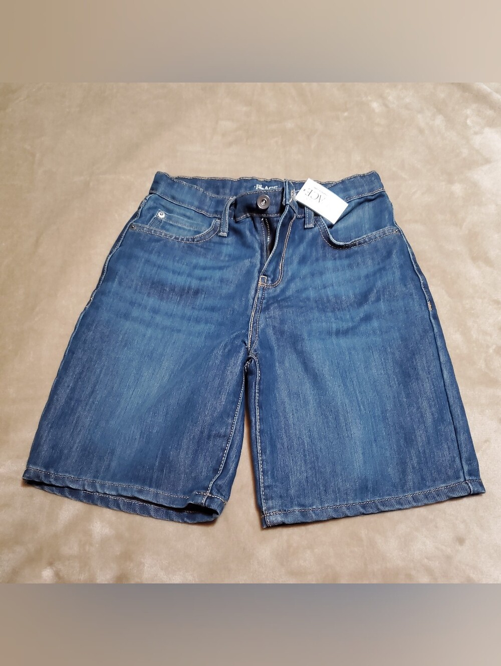 Boys Sz10 Ember Wash Jean Denim Shorts  Classic Fit ByThe Childrens Place Nwt
